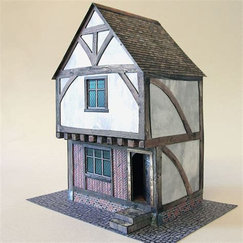 modello casa tudor cartone|tudor house model.